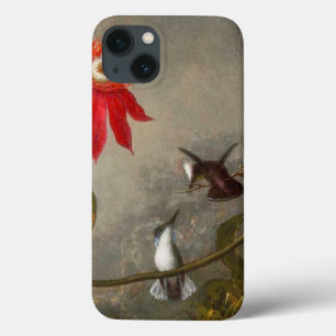 Passion Flowers with Hummingbirds Heade iPhone 13 Case