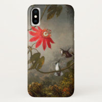 Passion Flowers with Hummingbirds Heade