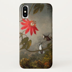 Passion Flowers with Hummingbirds Heade iPhone X Case