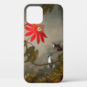 Passion Flowers with Hummingbirds Heade iPhone 12 Case
