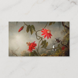 Passion Flowers with Hummingbirds Heade Enclosure Card