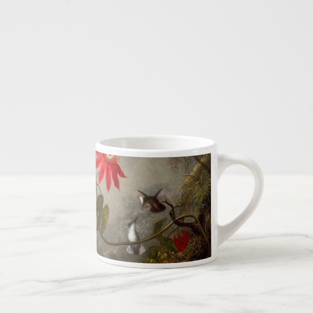 Passion Flowers with Hummingbirds Heade Espresso Cup (Right)