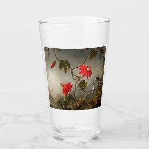 Passion Flowers with Hummingbirds Heade Glass