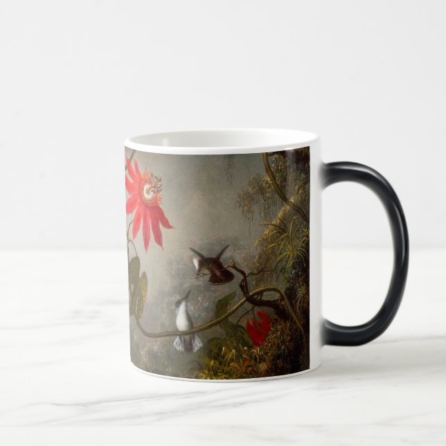 Passion Flowers with Hummingbirds Heade Magic Mug (Right)