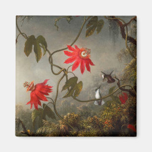 Passion Flowers with Hummingbirds Heade Magnet