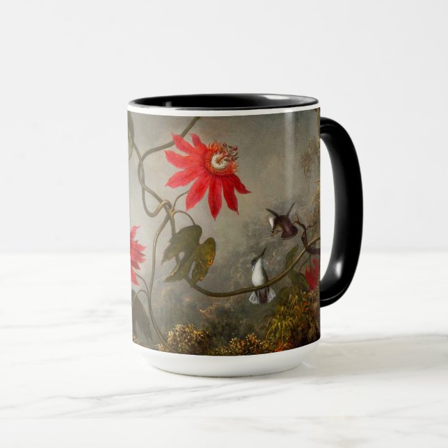 Passion Flowers with Hummingbirds Heade Mug (Front Right)