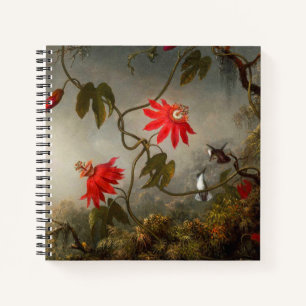 Passion Flowers with Hummingbirds Heade Notebook