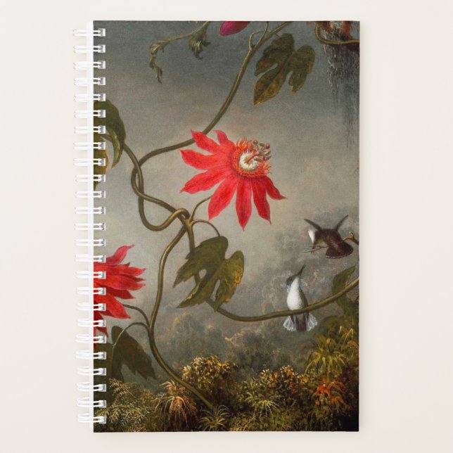 Passion Flowers with Hummingbirds Heade Planner (Front)