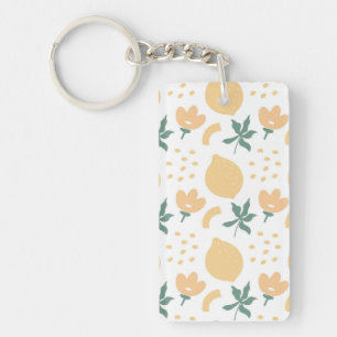 Passion Fruit Flower Key Ring