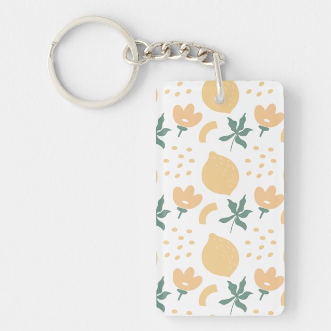 Passion Fruit Flower Key Ring (Front)