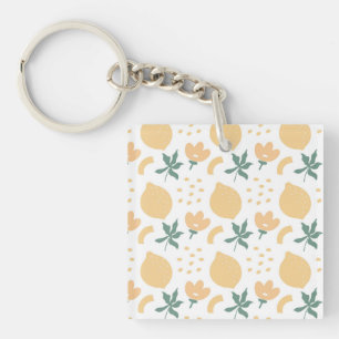 Passion Fruit Flower Key Ring