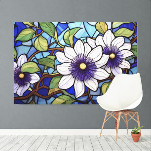 Passion fruit flower Tropical XL art Canvas Print