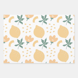 Passion Fruit Flower Wrapping Paper Sheet