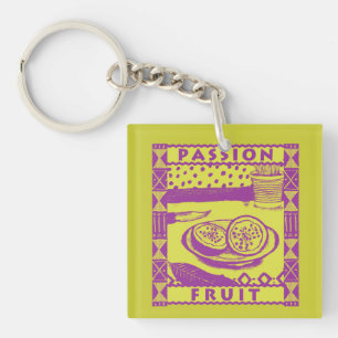 Passion Fruit Key Ring