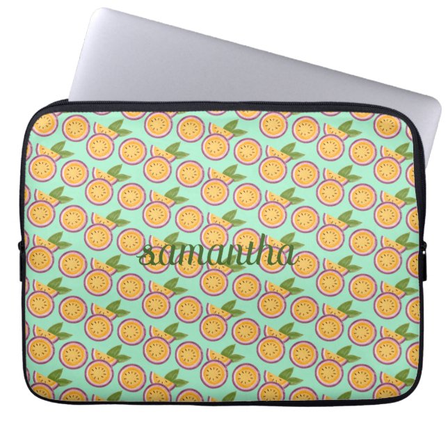 Passion Fruit Laptop Sleeve (Front)