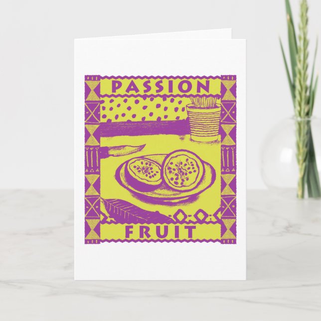 Passion Fruit Note Card (Front)