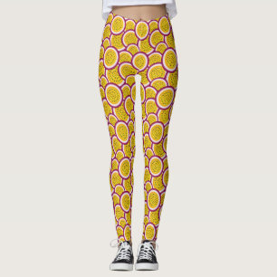 Passion fruit slices leggings