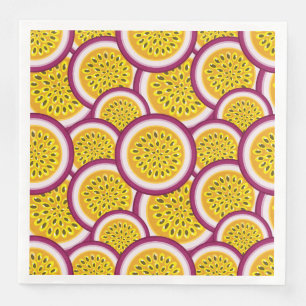 Passion fruit slices napkin