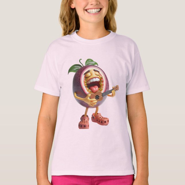  Passion Fruit with a Guitar  T-Shirt (Front)