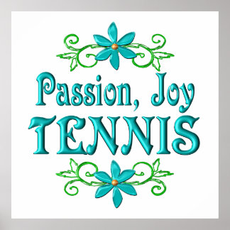Passion Joy Tennis Poster