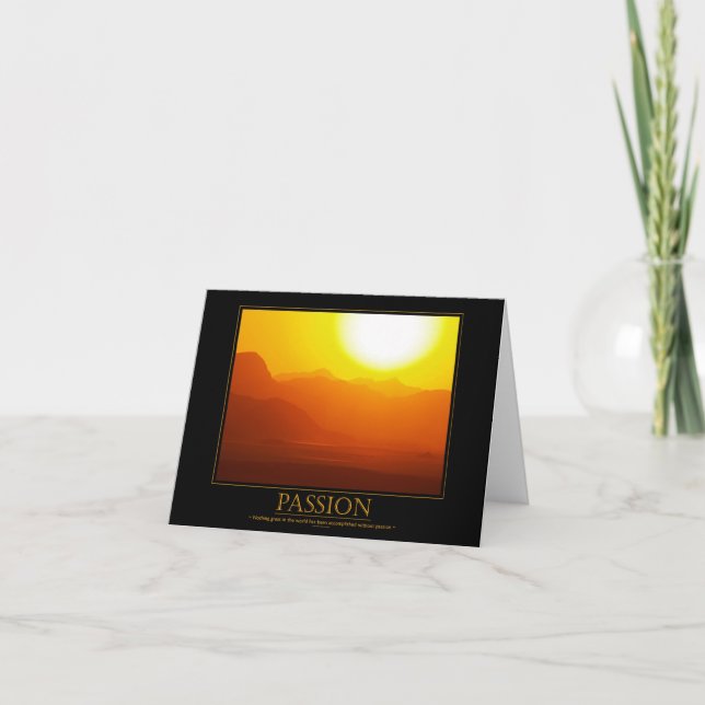 Passion Motivational Card (Front)