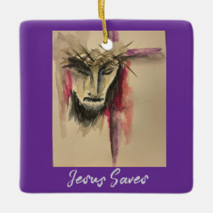 Passion of Christ Ceramic Ornament