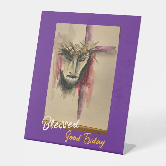 Passion of Christ Pedestal Sign (Front)