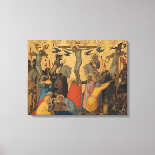 Passion of Jesus Christ Crucifixion Painting Canvas Print (Front)