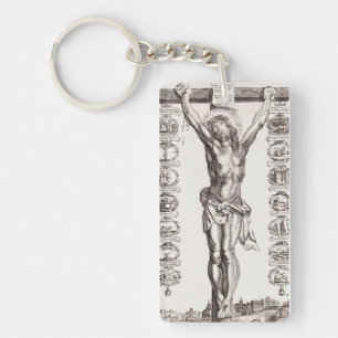 Passion of Jesus crucifixion of Christ Key Ring