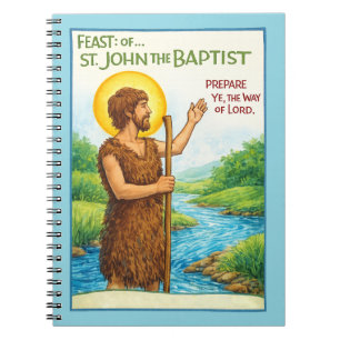 Passion of St. John the Baptist Catholic Feast Day Notebook