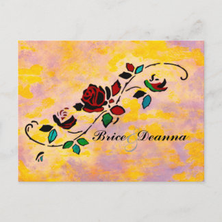Passion Pieces Save The Date Announcement Postcard