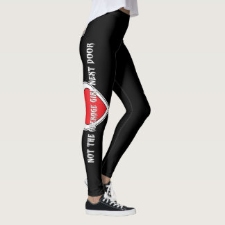 Passion Pinups "Not Average" Black Leggings
