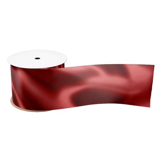 Passion Red Faux Satin Wedding Satin Ribbon (Spool)