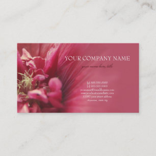 Passion Red Flower Business Card