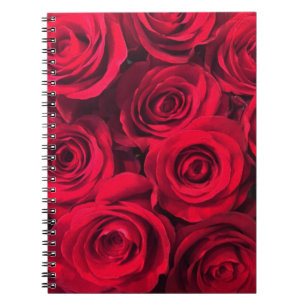 Passion Red Rose Bouquet Notebook