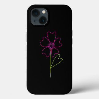 Passionate about pink flowers iPhone 13 case