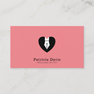 Passionate freelance writer author novelist business card
