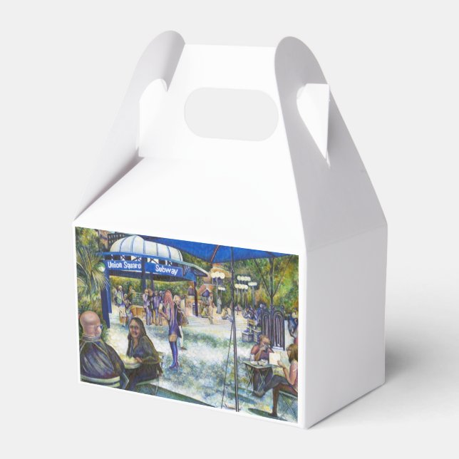 Passionate People Playing in the Park, NYC Favour Box (Back Side)