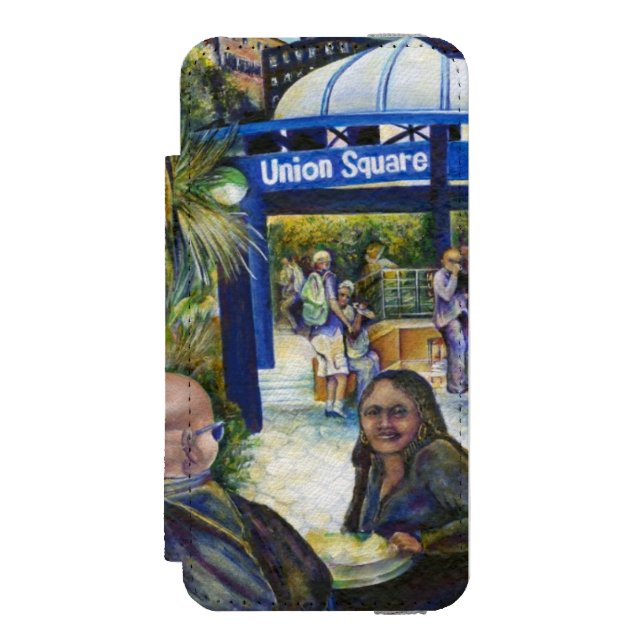 Passionate People Playing in the Park, NYC Incipio iPhone Wallet Case (Folio Front)