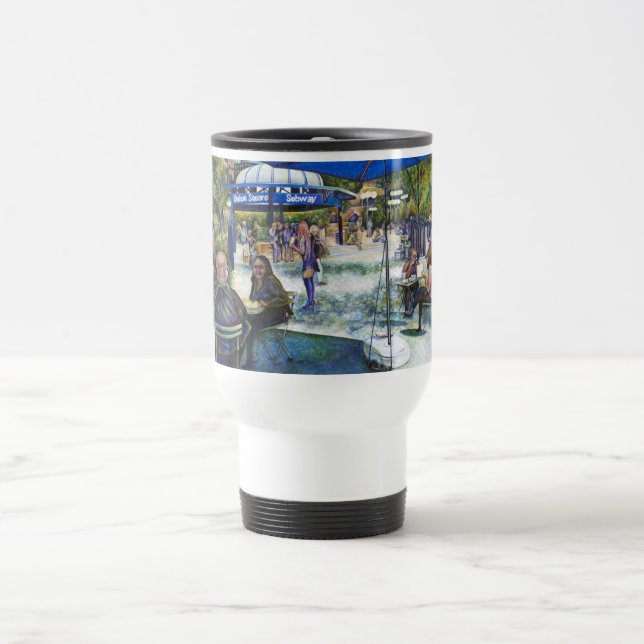 Passionate People Plazing in the Park, NYC Travel Mug (Center)