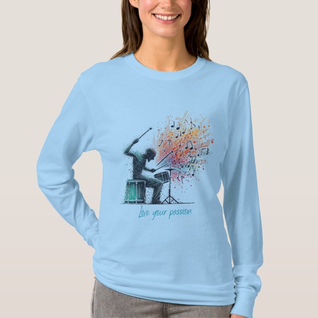 Passionate percussionist T-Shirt (Front)