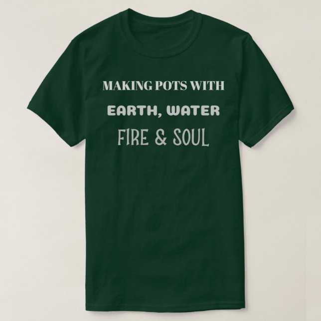 Passionate Potter 1 T-Shirt (Design Front)