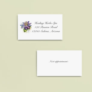 Passionate Purple Passion Flower Business Card