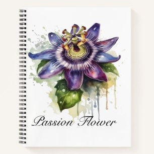 Passionate Purple Passion Flower Notebook