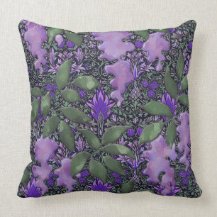 Passionate Purple Wisteria Jungle Cushion