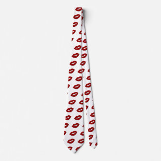 Passionate Red Valentine Lips Tie