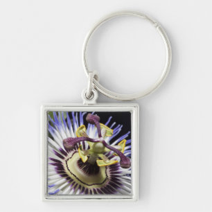 Passionflower close-up (MR) Key Ring