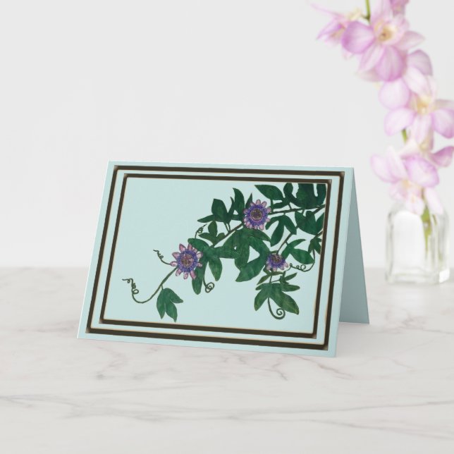 Passionflower Vine Card (Orchid)