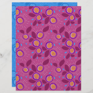 Passionfruit Scrapbook Paper