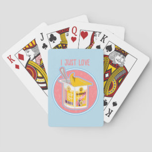 Passionfruit yogurt playing cards